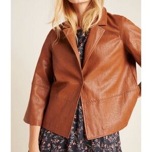 Anthropologie Jacket - Brown Leather Jacket